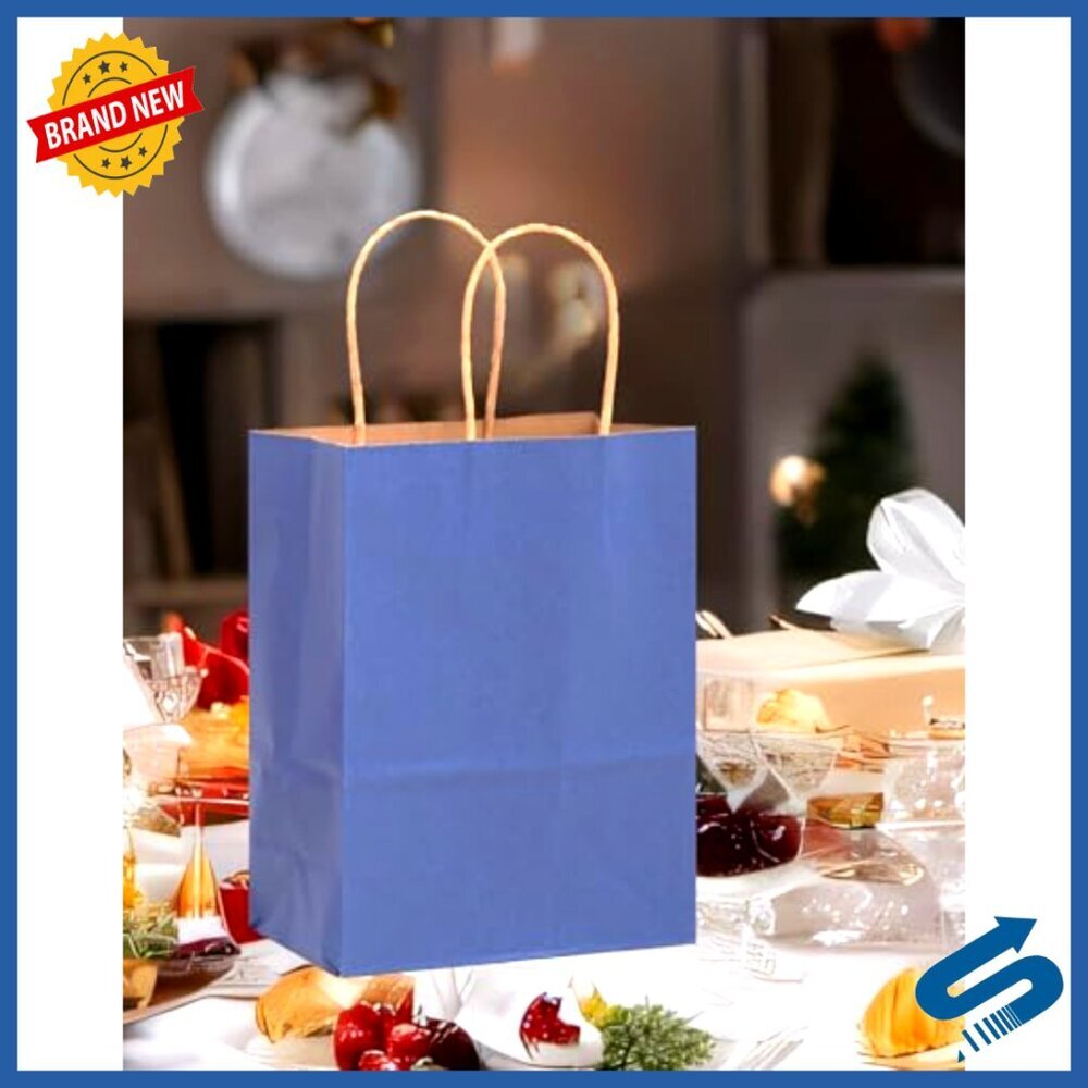 Large Kraft Paper Gift Bags Bulk Pack Party Favor Wedding Birthday Supplies - Picture 6 of 6